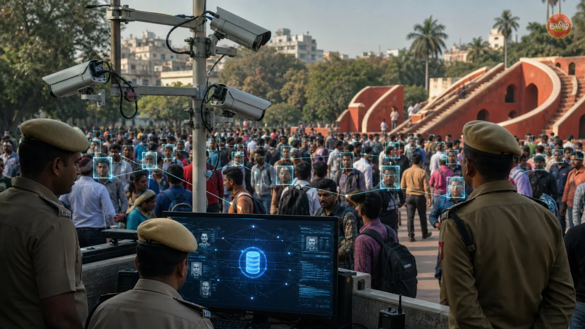 Delhi Police Deploys Advanced Live Facial Recognition at Jantar Mantar: Privacy Concerns Rise
