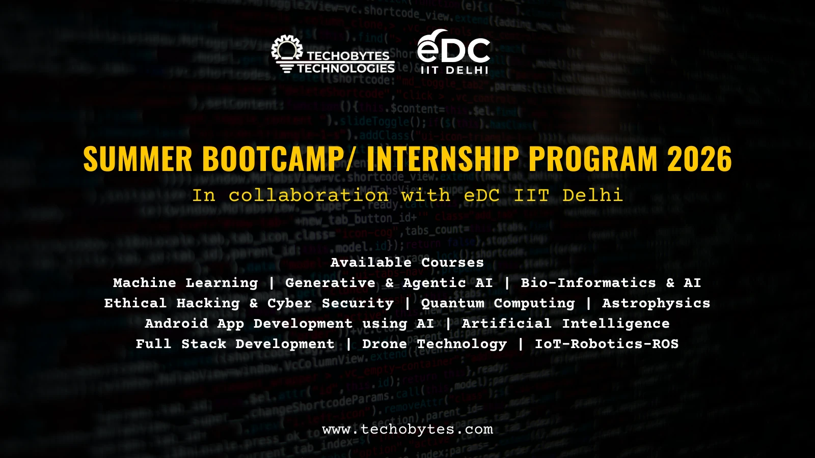 Techobytes Summer Bootcamp at IIT Madras Research Park