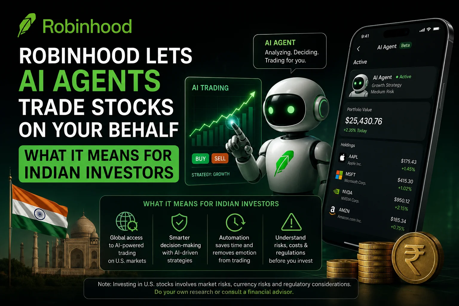 Robinhood lets AI agents trade stocks on your behalf – what it means for Indian investors