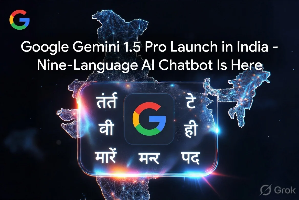 Google Gemini 1.5 Pro Launch in India – Nine‑Language AI Chatbot Is Here