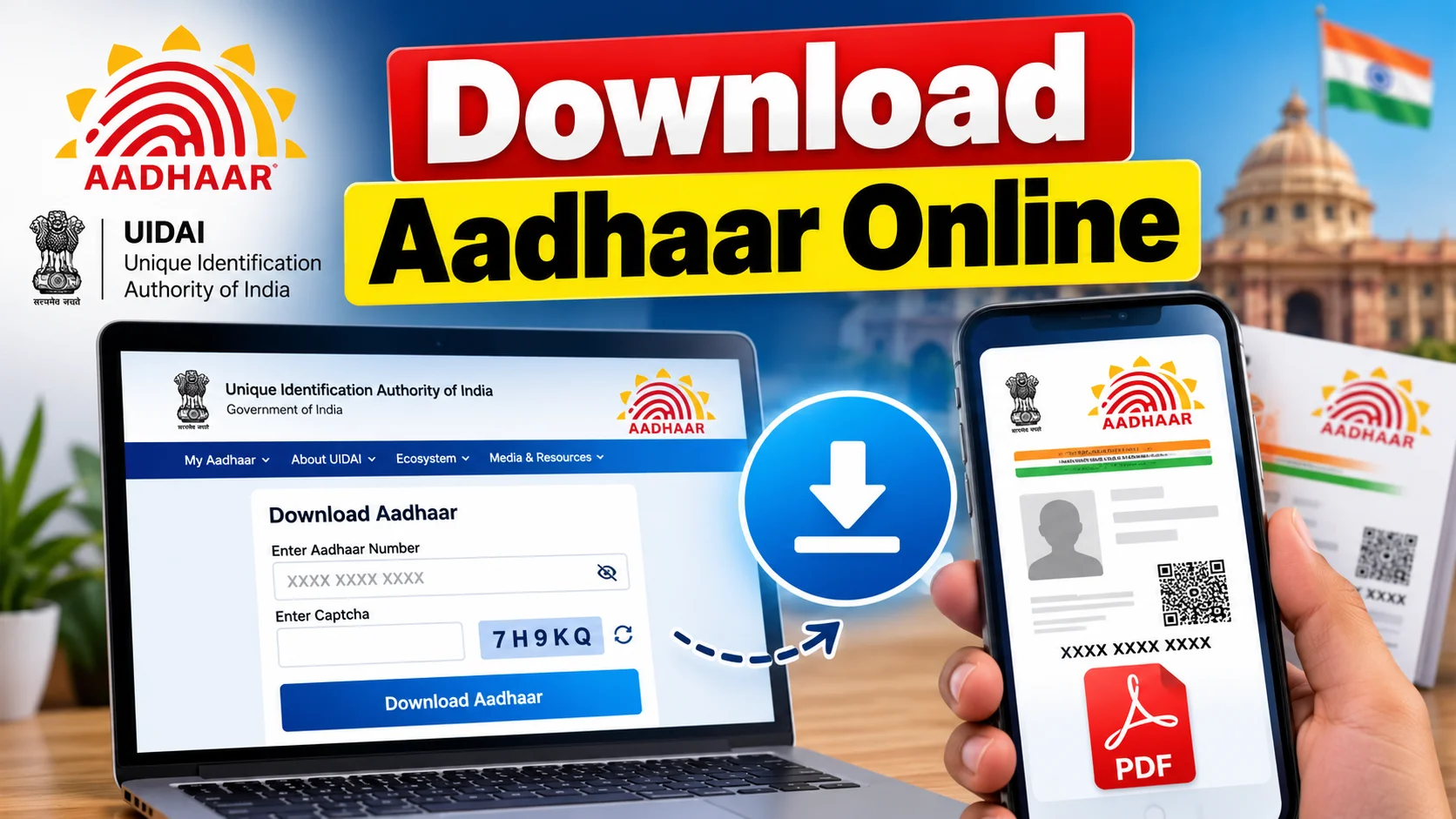Aadhar Card Download எப்படி பண்றது? – Free-ஆ Online-ல Step-by-Step Guide