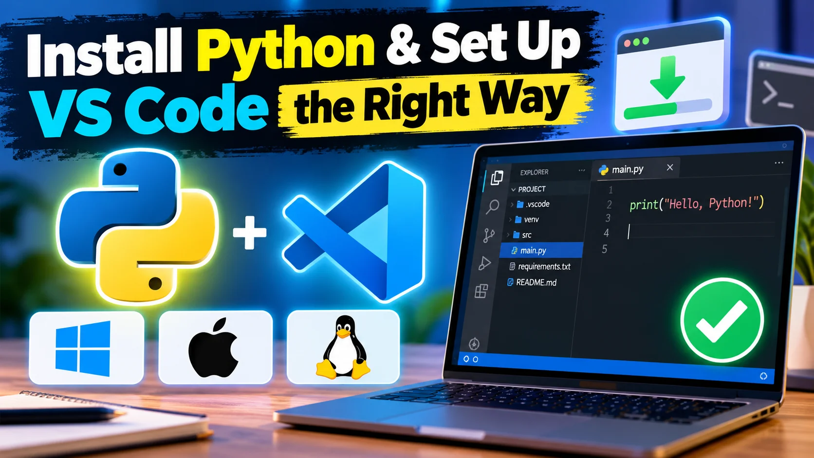 How to Install Python and Set Up VS Code the Right Way (Windows, Mac, Linux)