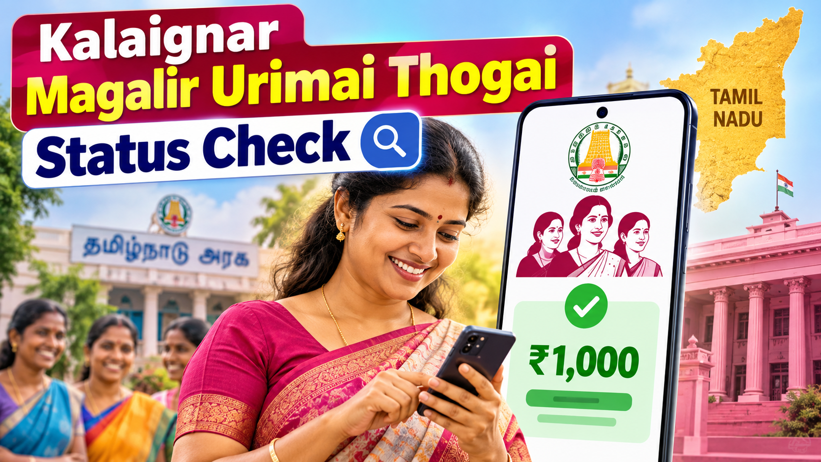 Kalaignar Magalir Urimai Thogai Status Check: The Complete Guide for Tamil Nadu Women