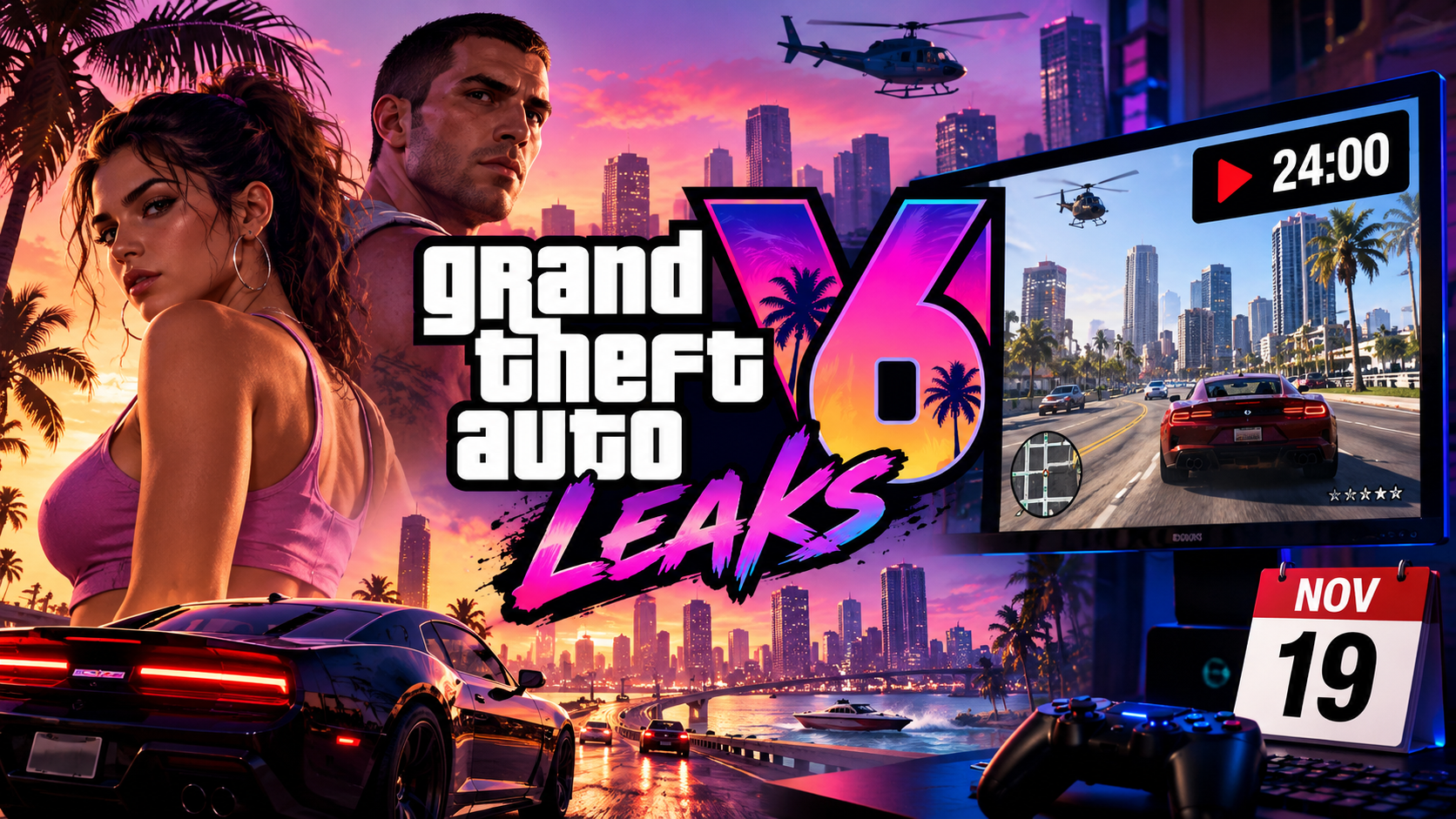 GTA 6 Leaks: Cyberleek's 24-Minute Gameplay Dump Has the Internet Losing Its Mind Before Nov 19