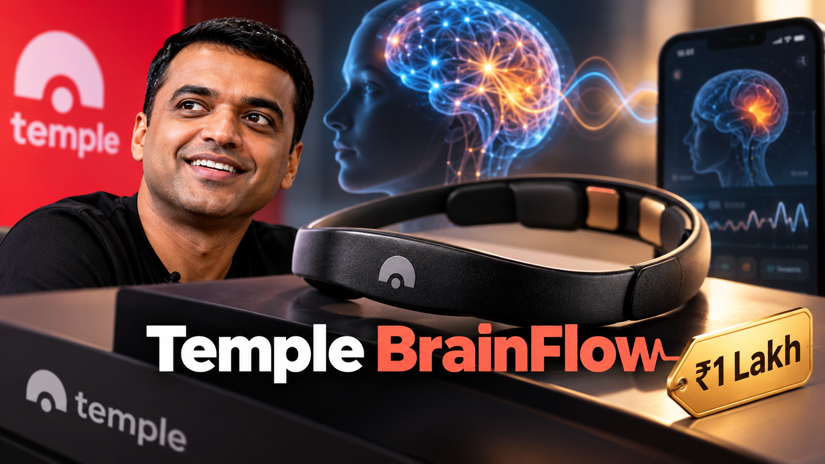 Temple: Deepinder Goyal-ன் ₹1 லட்சம் BrainFlow Wearable - இது Smartwatch இல்ல, வேற லெவல்!